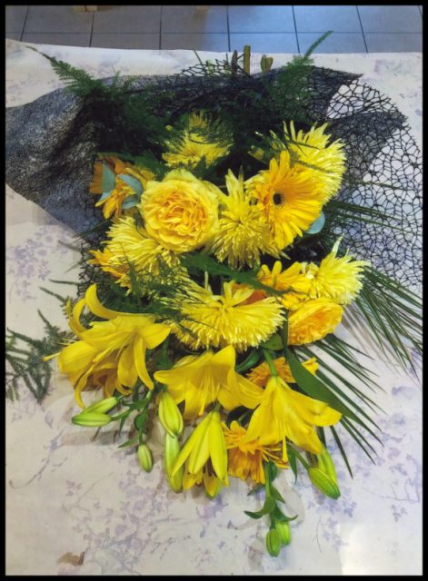 Pohřební vazba - smuteční kytice